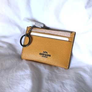 Coach Mini Skinny ID Case Card Holder - Buttercup